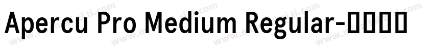 Apercu Pro Medium Regular字体转换